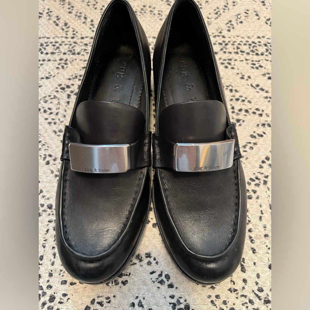 Rag & Bone ICONS Canter Leather Loafers - 37, 6.5-7 - Picture 5 of 10